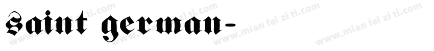 saint german字体转换